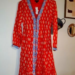 Long sleeve renaissance style dress. #floralprint